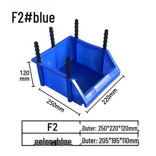 Modulare Kunststoffteile- und Werkzeugaufbewahrungsbox mit schräger Öffnung