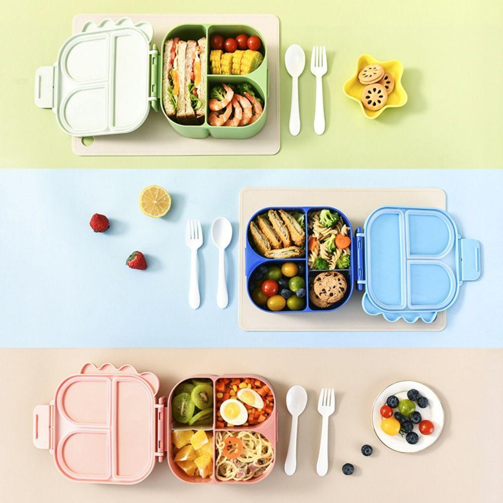 Food Container Cartoon Dinosaur Lunch Box Microwave Safe Lunch Container Food Picnic Box  Picnic