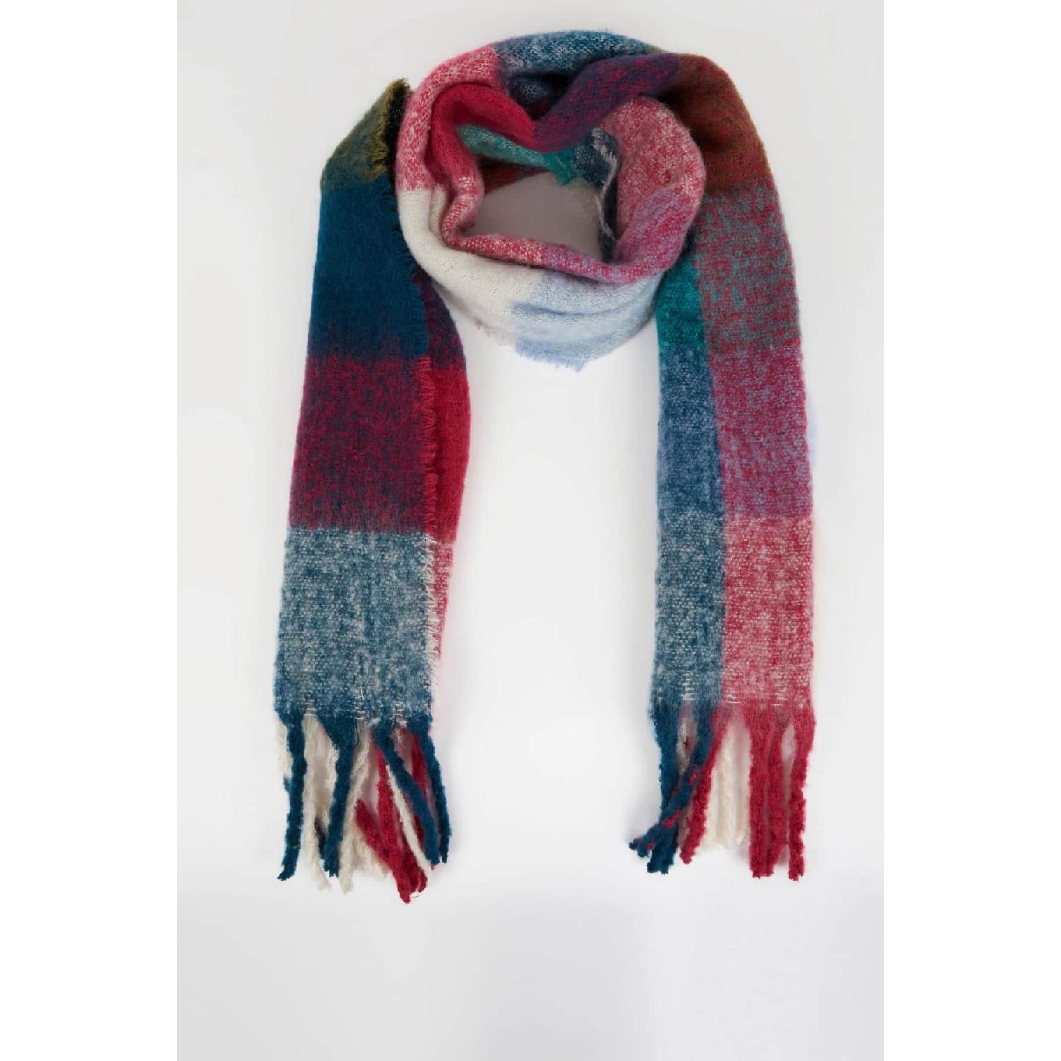 

Women s Soft Textured Mixed Pattern Scarf Y1748az24wn чистый