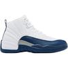 Jordan Air Jordan 12 Low Top Basketball Shoes White/French Blue/Metallic Silver/Team Red Unisex 153265-114