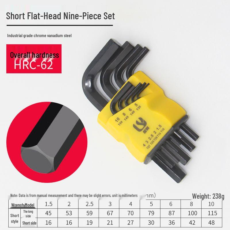 Multifunctional Hex Key and Torx Wrench Set