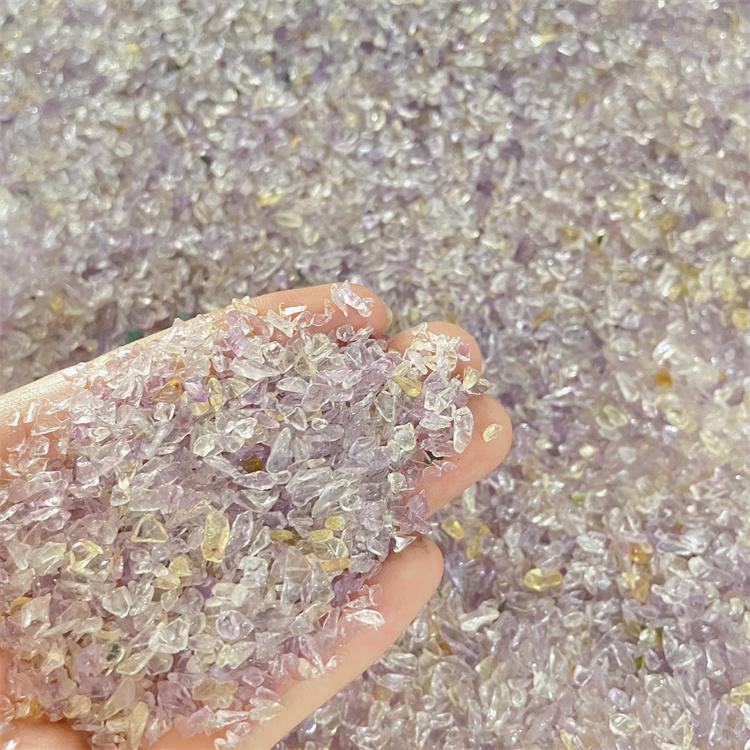 Hisenlee 500G Natural Crystal Aquarium Gravel Rocks Tumbled Crushed Stones Fountain Vase Planters Decorative Christmas New Year