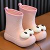 New Hot-Selling Cute Big Eyes Rain Boots for Children - Waterproof, One-Piece Design for All Seasons