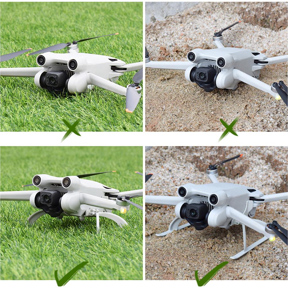 Landing Gear Leg Compatible for Mini 3 Pro Drone Foldable Height Extension Landing Feet Safe