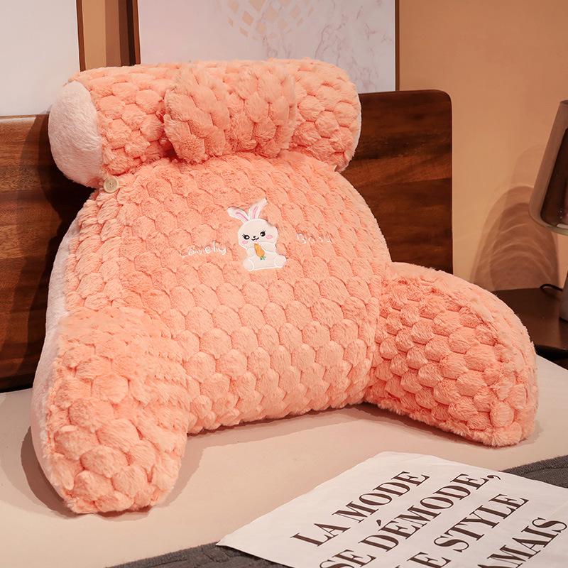 Cartoon Turtle Velvet Lumbar Support Cushion - Soft, Removable, Washable Seat & Sofa Backrest for Bedroom