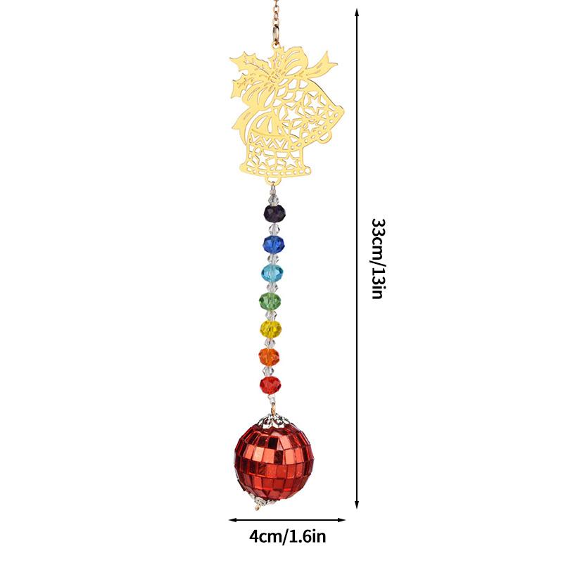 Crystal Spiral Wind Chime Prism Sun Light Catcher Rotating Hook Wind Spinner Pendants Home Nursery Garden Yard Hanging Decor