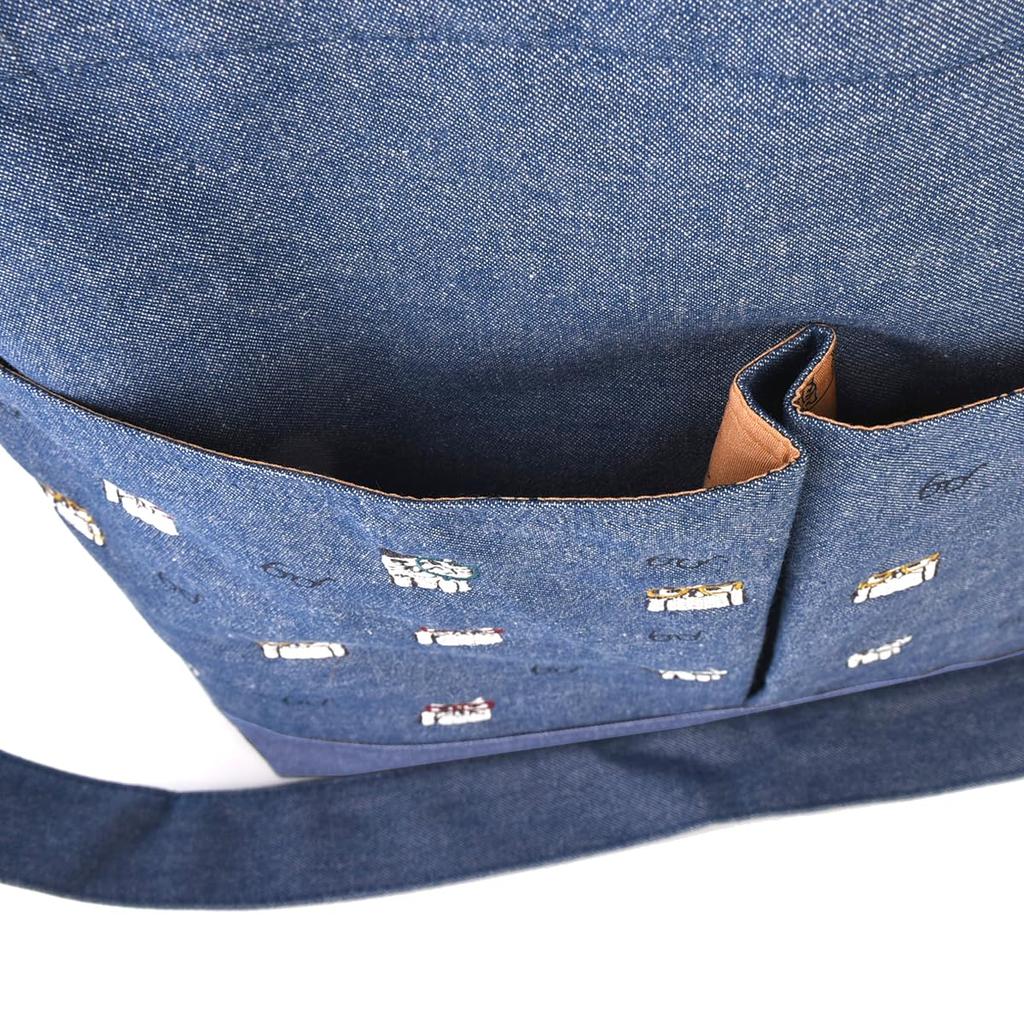 Shoulder Tote Bag Nekomaruke Shoulder Tote Bag for Women 247518 Blue [Kusuguru Japan]