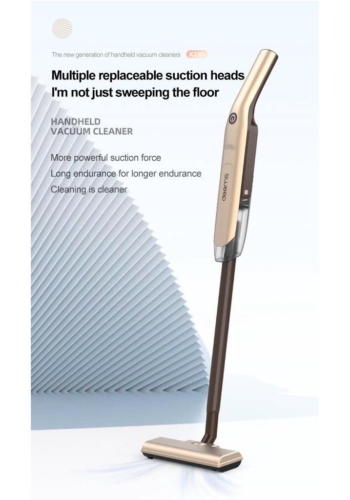 Cordless High-Power Vacuum Cleaner with Strong Suction and Push-Type Design, Portable and Multi-functional for Dust Removal.