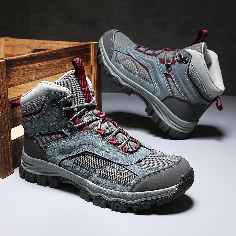 MAEDEF Thermal Hiking Boots for Men Winter Anti Slip Trekking Shoes Mens Warm Snow Boots Outdoor Mountaineering Boots Non Slip