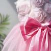 Rose Wedding Dress Pink Princess Tulle Puffy Skirt, Suitable for Weddings, Parties, Pets