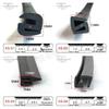 Glass Window with Sealed Card Edge, Anti-Scratch Rubber Strip, Wear-Resistant Edging, Waterproof, Anti-Collision Adhesive Strip