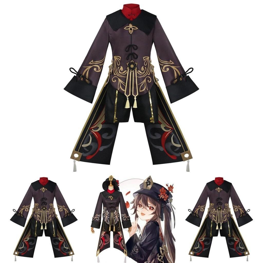 Stylish Genshin Impact Hutao Cosplay Costume Uniform Chinese Style Cutecostume For Halloween Party