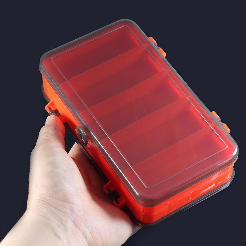 Double-sided Lure Box for Storing Small Accessories, Fake Bait, and Fishing Tools. Perfect for Outdoor Use.