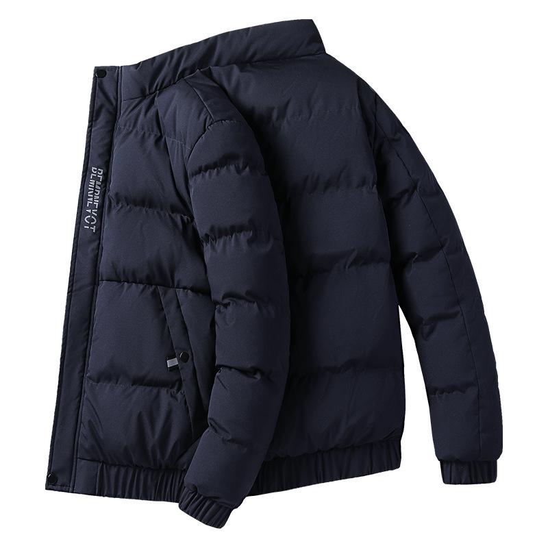 

Winter new men s casual cotton-padded clothes, cotton-padded jackets, versatile flow men s clothing 5XL синий