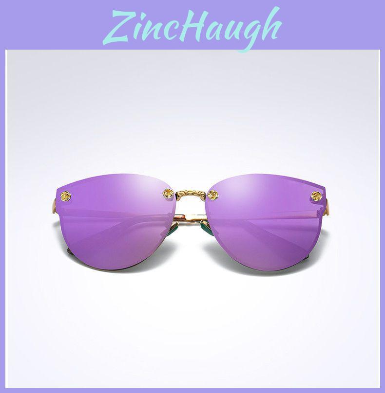 Stylish Steampunk Vintage Cat Eye Polarized Sunglasses For Fashionable Ladies