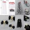 Headband Skull Head Choker Gothic Skull Man Hairpin Horrible Bloodstained Veil  Party