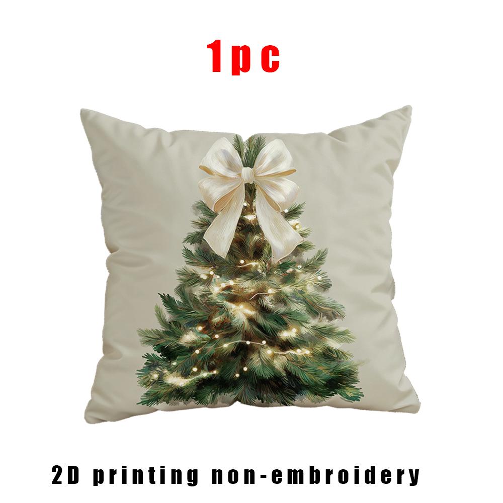 

Christmas Snowy House Pattern PillowcaseBreathable polyester pillowcases for living room, bedroom, outdoor terrace decoration 16x16Inch