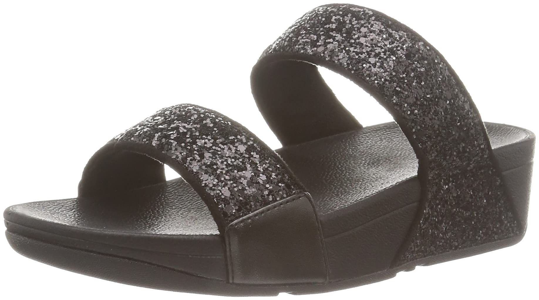 

LULU GLITTER SLIDES Сандалии для женщин, черный см см [FITFLOP], блестки, 24,0 - 24,5