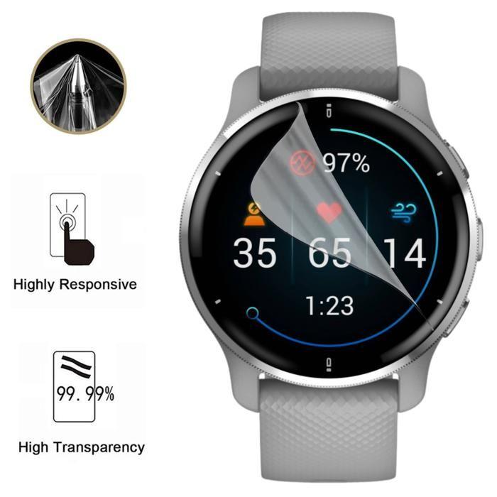 Screen Protector for Garmin Venu 2s - 40mm [6 Pack] Ultra Thin Resistant Protective Plastic Film Phonillico