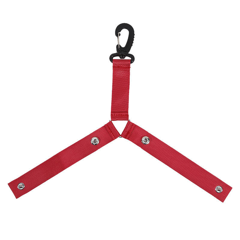 Nylon Buckle Straps Backpack Accessories Cheerleading Straps Double Pompoms Triangle Buckle Decorative Straps For Decoration Cheerleading Activities