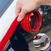 3M /5M DIY Car Bumper Self-adhesive Red Decorative Strip Thickened PVC Material To Prevent Body Scratches Decorate Car Accessory