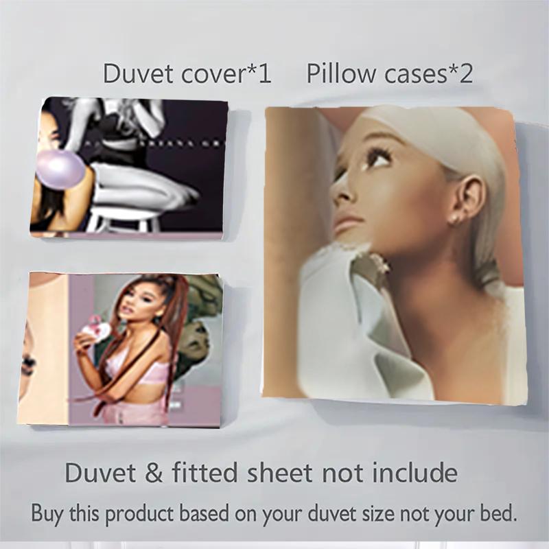 3Pcs Ariana Grande'S Artistry Bedding Sets For All Sizes New 3D Printed Bed Cover Comforter Duvet Cover Pillowcase Bedroom Decoration