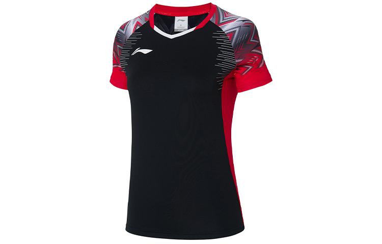 Женская черная футболка для бадминтона Li Ning Collection AAYS058-2 S