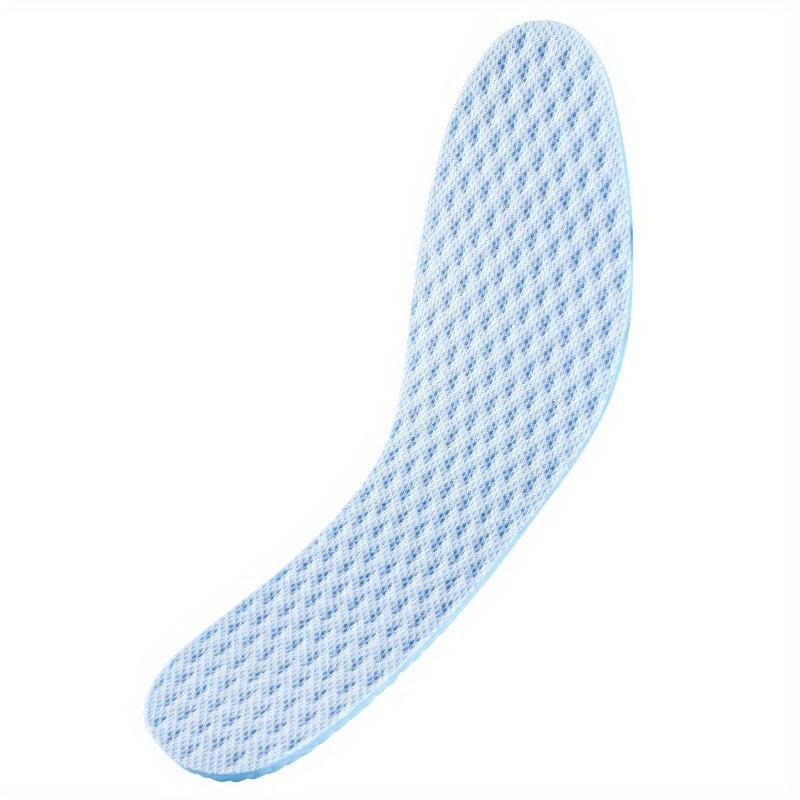 Soft Comfortable Summer Cooling Insoles - Blue, Reusable Breathable Honeycomb Design, Fit for All Shoes