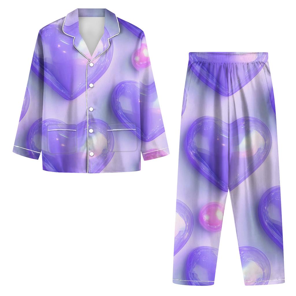 Ladies' Long Sleeved Long Pants Casual Home Set
