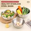 3 Stück/Set Edelstahl Salatschüsseln Ei Mehl Rührbecken Obst Nudelbehälter Für Küchengeschirr Backwerkzeug