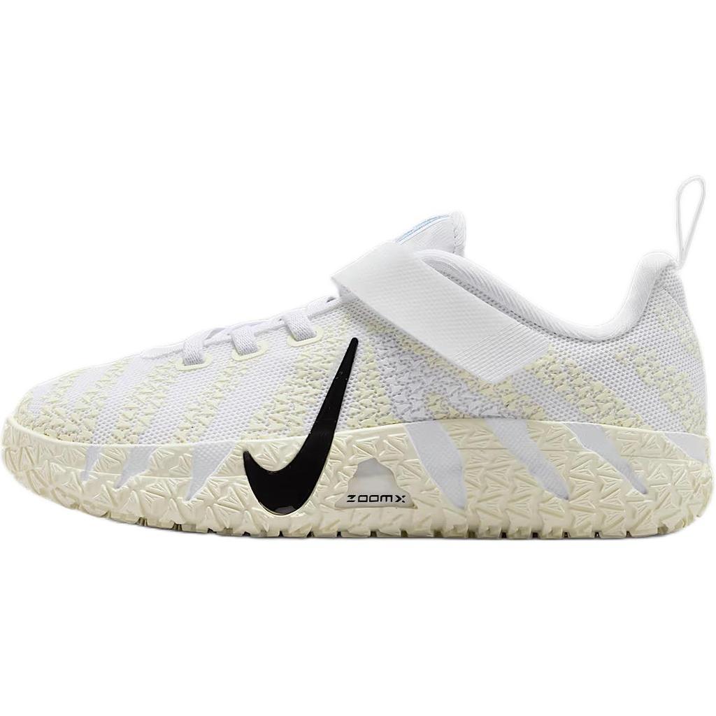 New Nike Low top Children's Basketball Shoes White Black Children Aged 3 7 Years Old IB4771-101