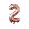 Wedding Party Decoration Supplies Big Size 16 Inch Rose Gold Digital Balloon 0-9 Number Balloons