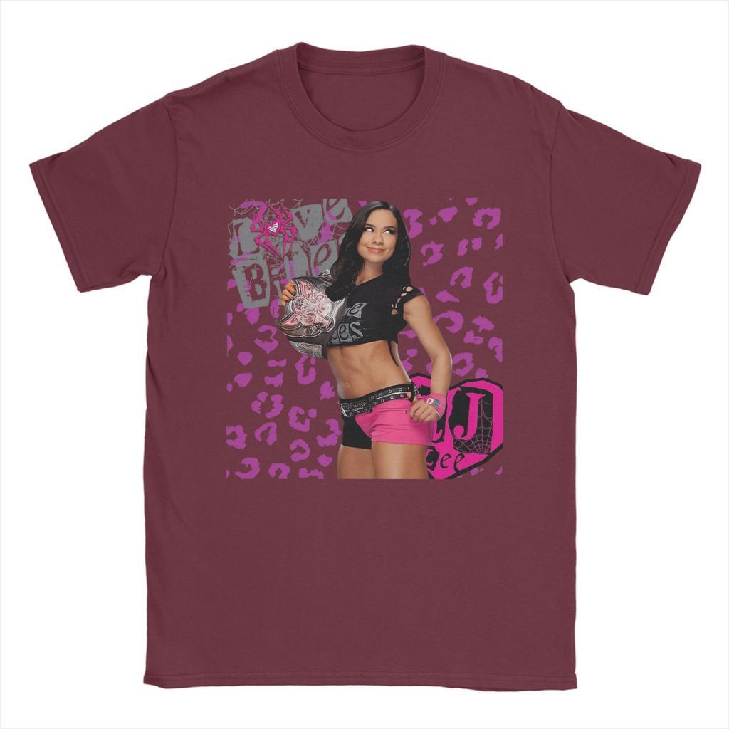 AJ Lee Girl Wrestling Men's T Shirts Funny Tees Short Sleeve O Neck T-Shirts 100% Cotton New Arrival Tops