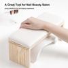 Hand Pillow Cushion for Nail Arm Rest Pillow Holder Wooden Stand Nail Salon Tool