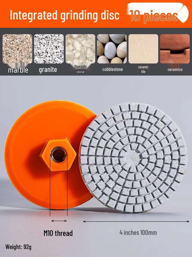Tile Trimmer & Edger: Integrated Grinding & Polishing Disc for Beveling