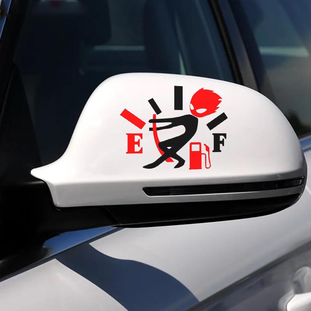 Funny Car Sticker Pull Fuel Tank Pointer To Go All Out  Reflective Vinyl Car Sticker Decal DIY Adhesive Car Styling Accessories
