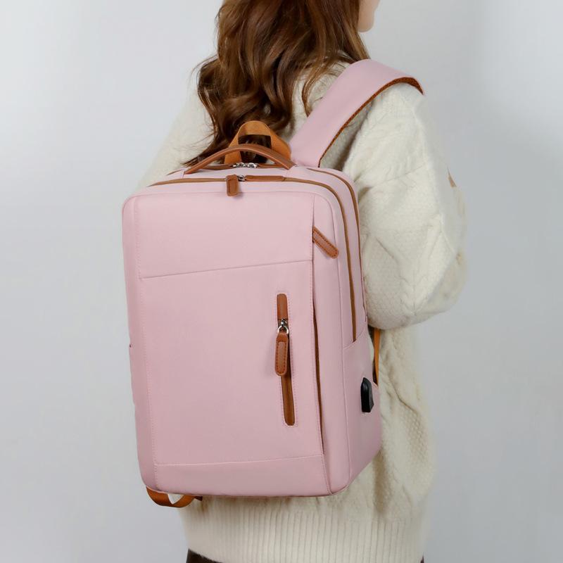 New stylish backpack, large-capacity multi-functional computer bag, simple leisure travel business travel backpack