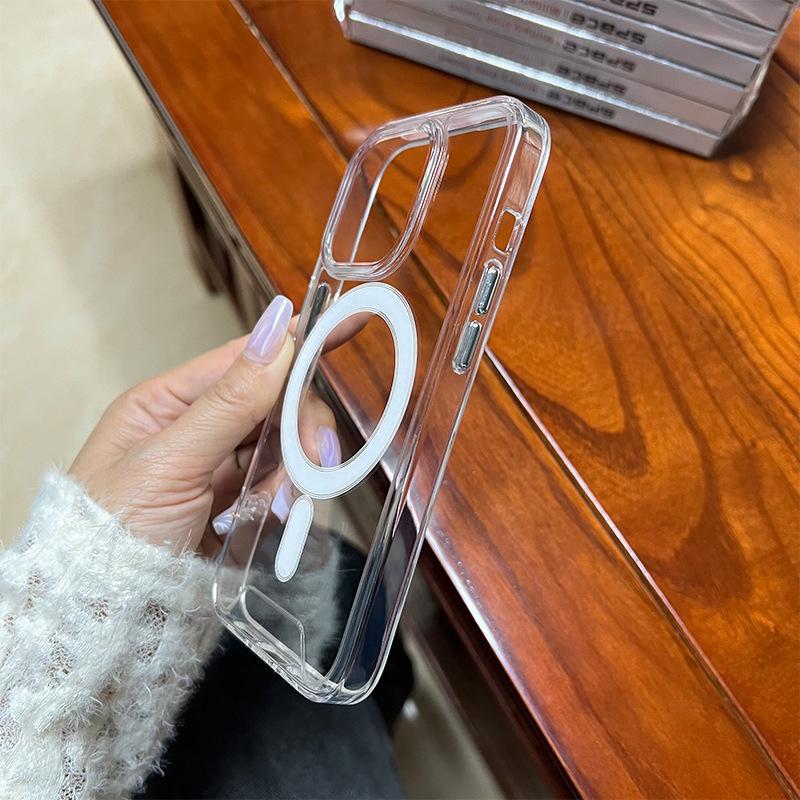 Pasuje do etui na telefon komórkowy Apple 15 iPhone 16 Kosmiczne magnetyczne etui Magsafe Akrylowe 7/8 Etui ochronne