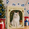 Kattejulekalender 24 Dager Nedtellingskalender til Jul Søte Akryl Kattungepynt Juledekor for Katteelskere