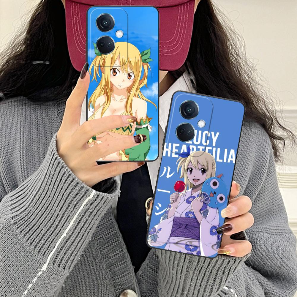 Fairy Tail Lucy Mobile Phone Case for OPPO Reno 14 13 12 11 10 9 8 7 6 5 F T Pro 5G Colorful Printing Cover Smartphone Luxury