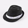 Silver Sequin Top Hat Stylish Magician Jazz Stage Costume For Adults Party Show Prop For Halloween Christmas Gift
