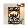 RetroHaven Vintage Metal Tractor Wall Decor Sign - Rustic Farmhouse Art 11.81x7.87inch, Durable Indoor Outdoor Decor