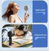 USB Rechargeable Cartoon Handheld Desktop Fan with Phone Holder & Silent High-Power Wind