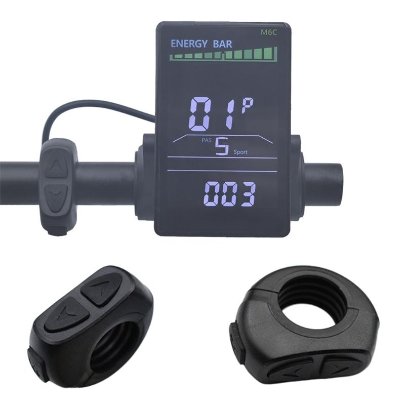 Elektrický panel displeje Skútr Monitor rychlosti, LCD panelová obrazovka pro elektrická kola, 24V 36V 48V 60V Univerzální LCD displej