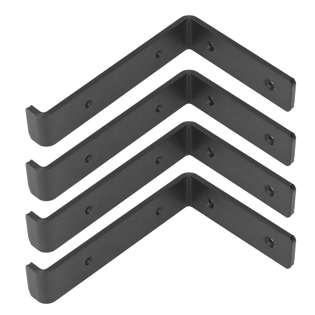 4 Stück Regalwinkel Stabil Langlebig Kohlenstoffstahl Vorsprungsdesign Breite Anwendung Dekorative Regalwinkel