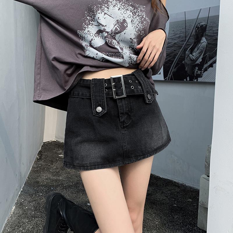 2023 Sweet Retro High-Waist Slim Skirt & Hot Pants for Spring & Autumn