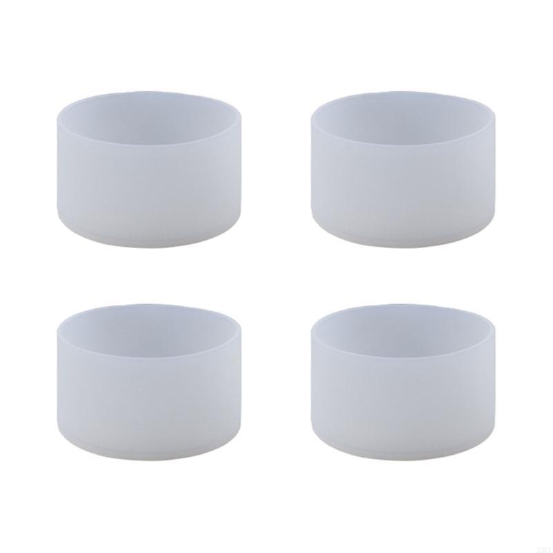 4PCS Silicone Boot Covers Protective Sleeve Bottle Bottom Sleeve Water Bottle Boot Silicone Material Suitable for Bottle X3UC