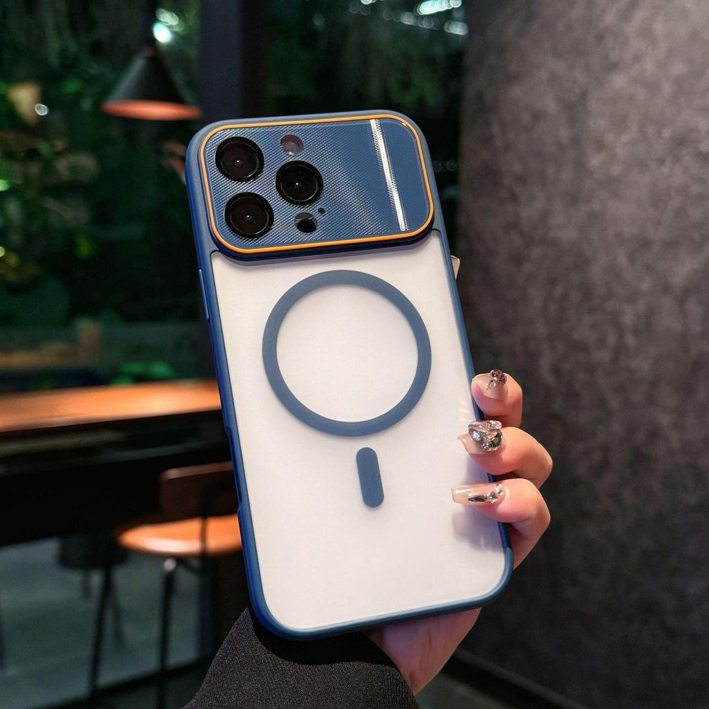 Drop-proof Magnetic Phone Case with Lens Film for Apple iPhone 16/17 Promax
