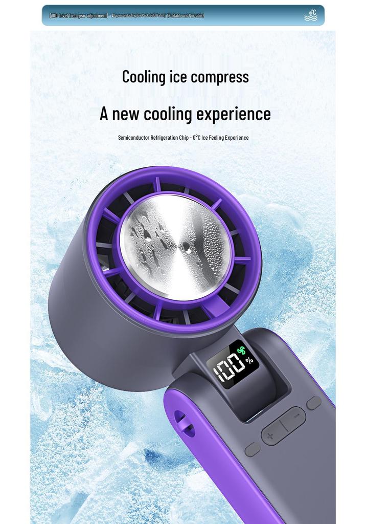 Rechargeable USB Folding Handheld Fan for Dorms