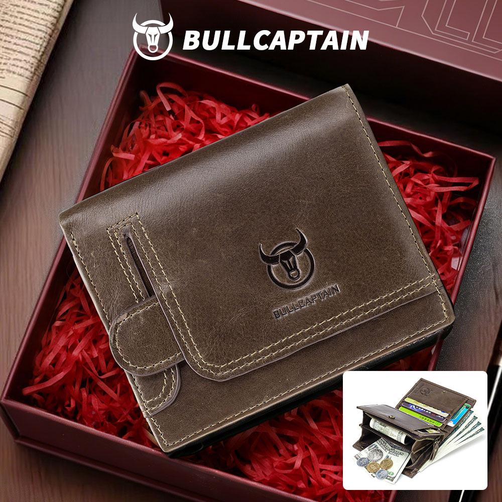 Herren Geldbörse und Kartenhalter aus echtem Leder